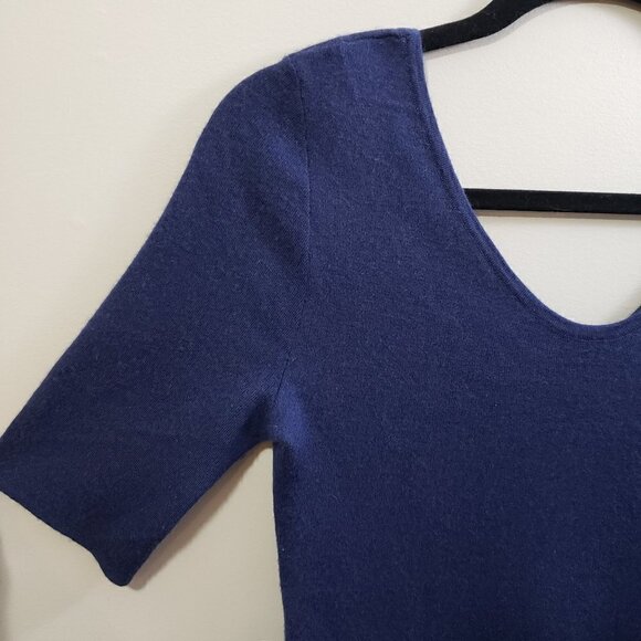 Michael Kors * Navy Cashmere V-Neck Sweater * Sz M - Picture 4 of 11